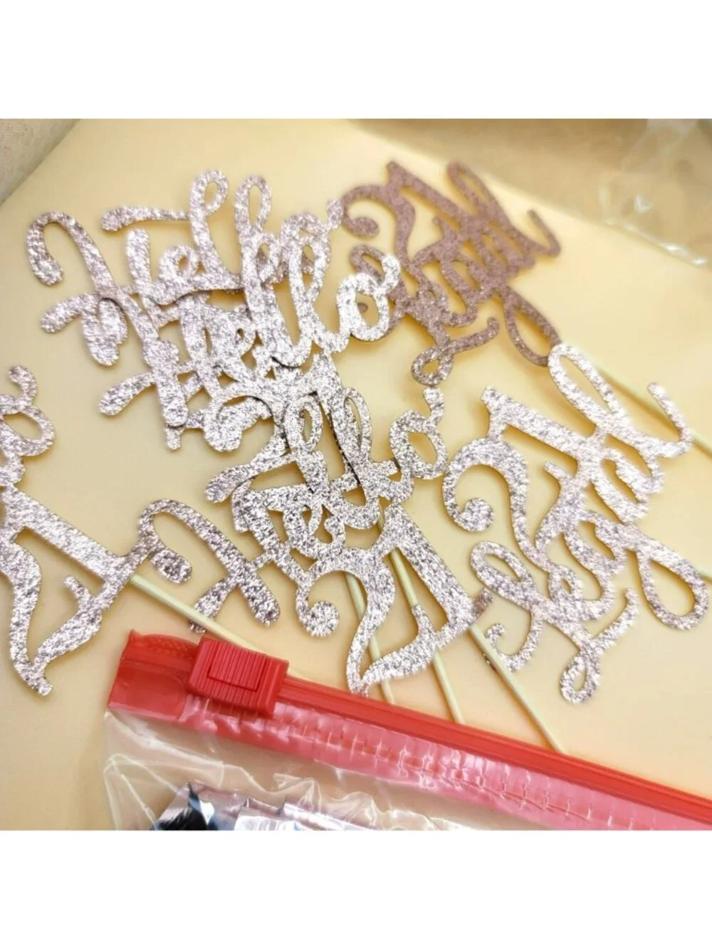 21st Birthday Party Decorations Set Glitter Cake Toppers Candles Balloons JJ3608